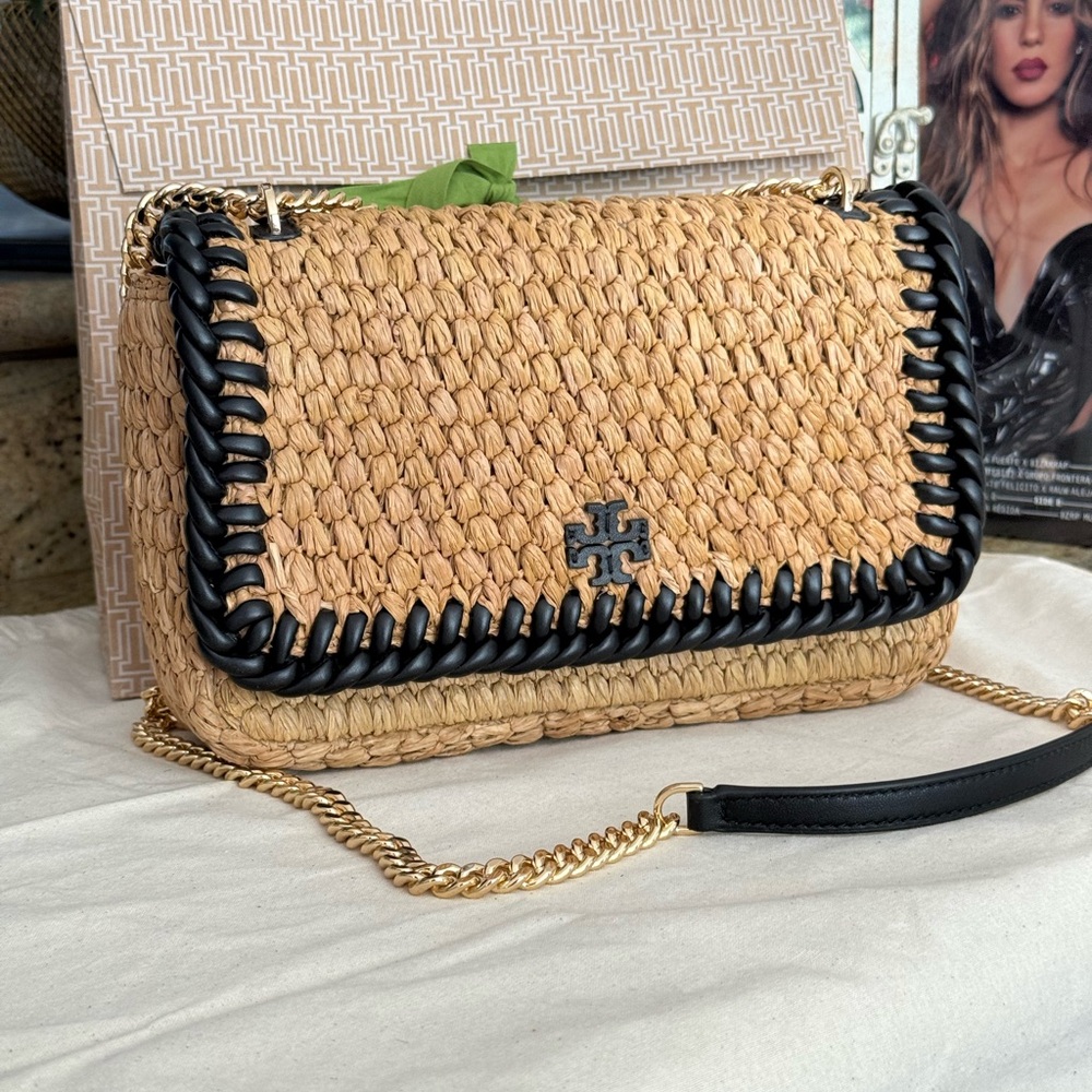 Tory Burch Tan and Black Shoulder Bag - Picture 8 of 9